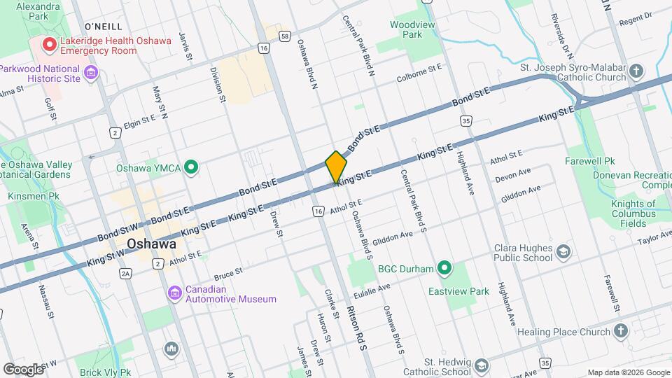 307 King St E Map and Location Details