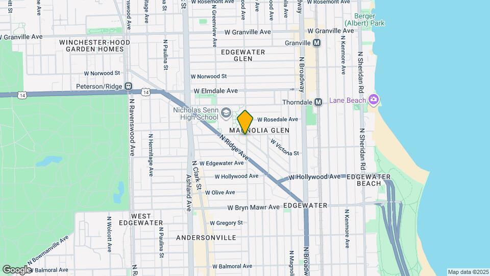 5836 N Glenwood Ave Map and Location Details