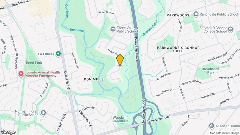 151 Three Valleys Dr Map and Location Details