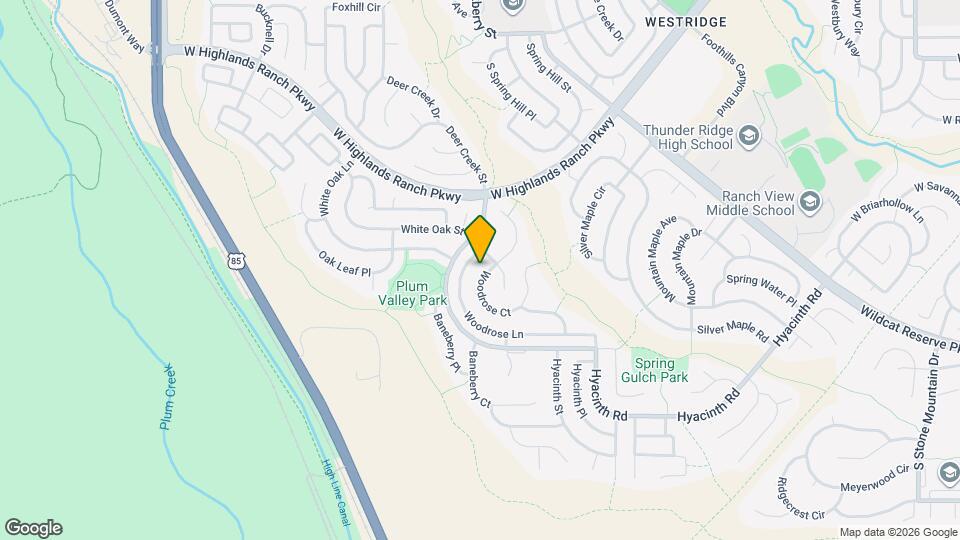10181 Woodrose Ct Map and Location Details