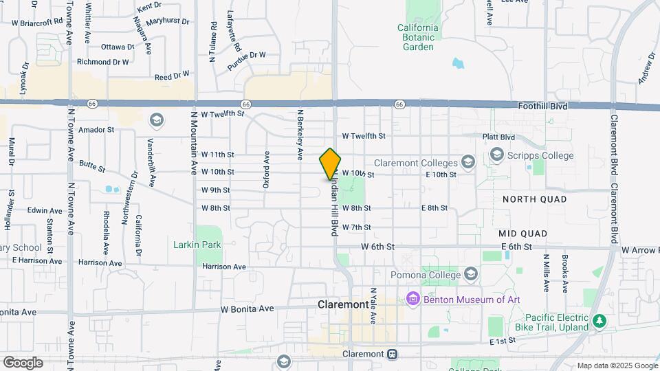 901 N Indian Hill Blvd Map and Location Details