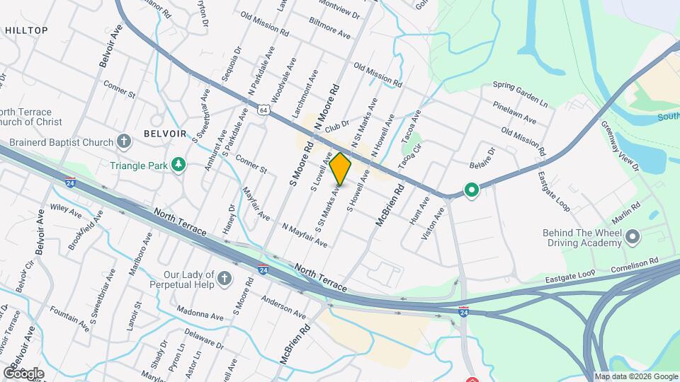 108 S St Marks Ave, Unit 1 Map and Location Details