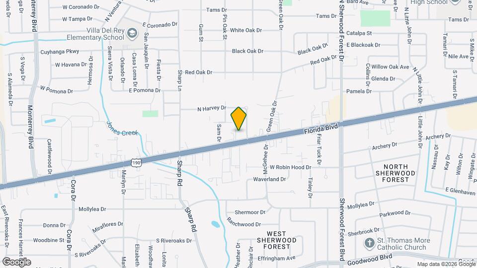 10625 Florida Blvd Map and Location Details