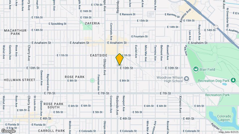 1000 Redondo Ave Mapa y Detalles de la Ubicación