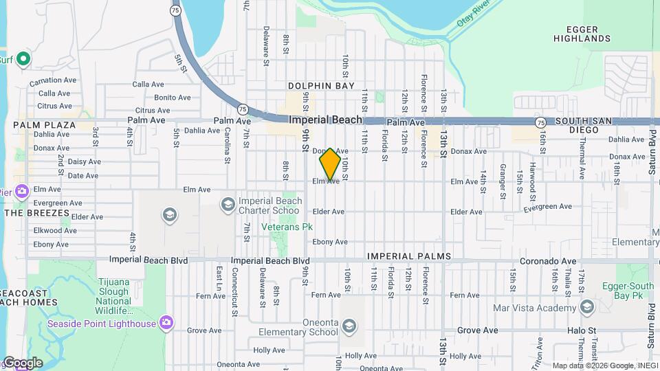 935 Elm Ave Map and Location Details
