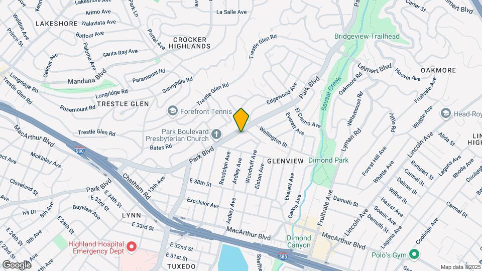 4188 Park Blvd Map and Location Details