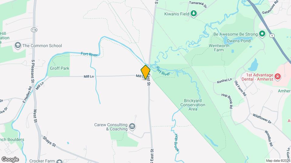 599 S East St Map and Location Details