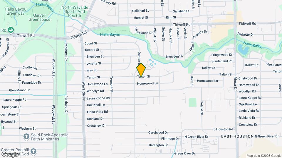 8222 Talton St Map and Location Details