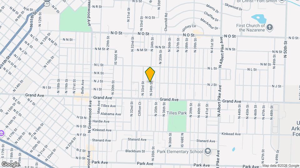 1123 N 34th St Map and Location Details