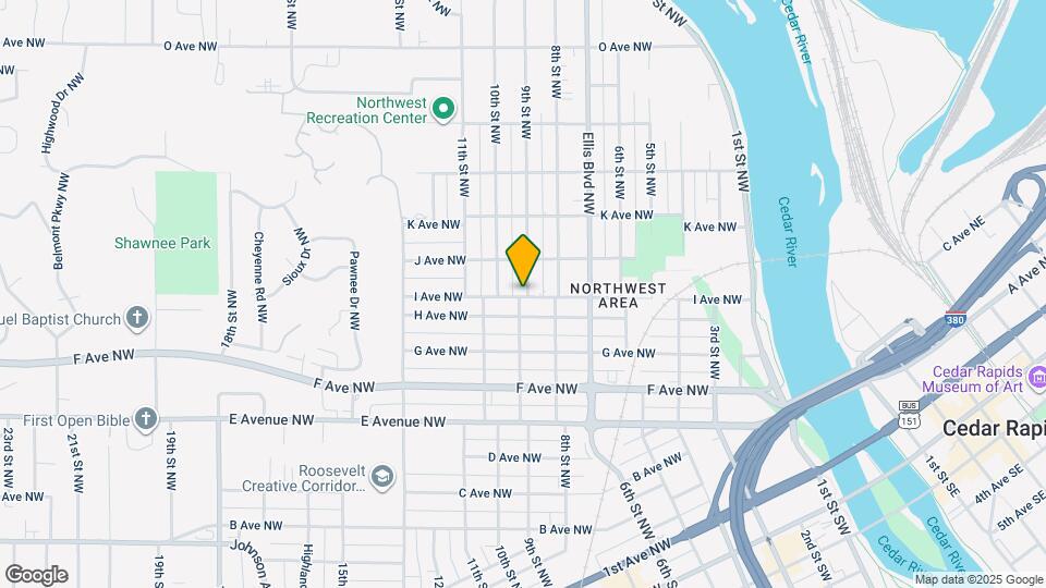 900 I Ave NW Map and Location Details