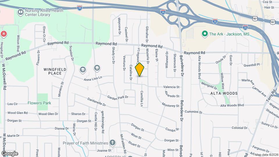 1938 Camellia Ln Map and Location Details