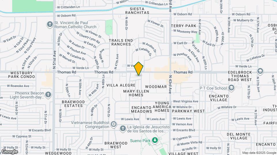 4506 W Edgemont Ave Map and Location Details