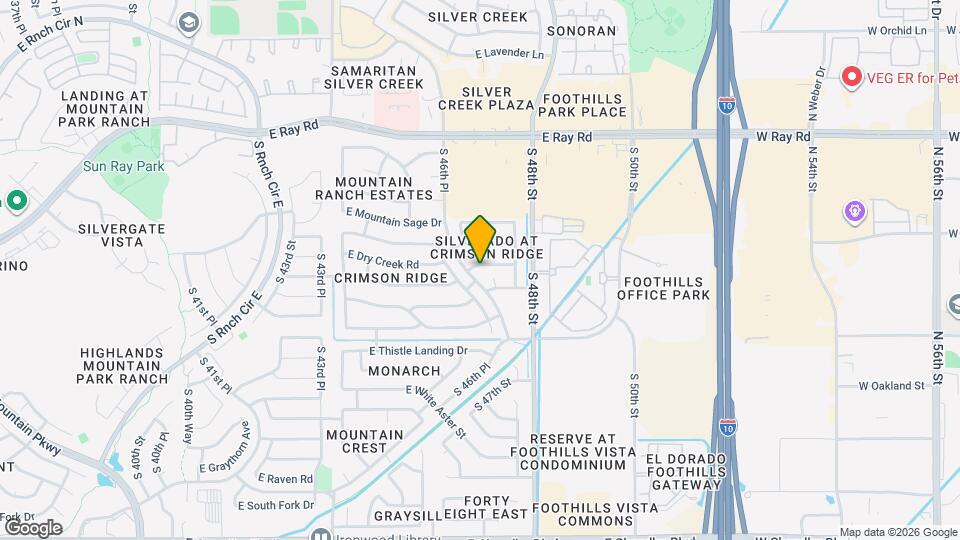 4625 E Dry Creek Rd Map and Location Details