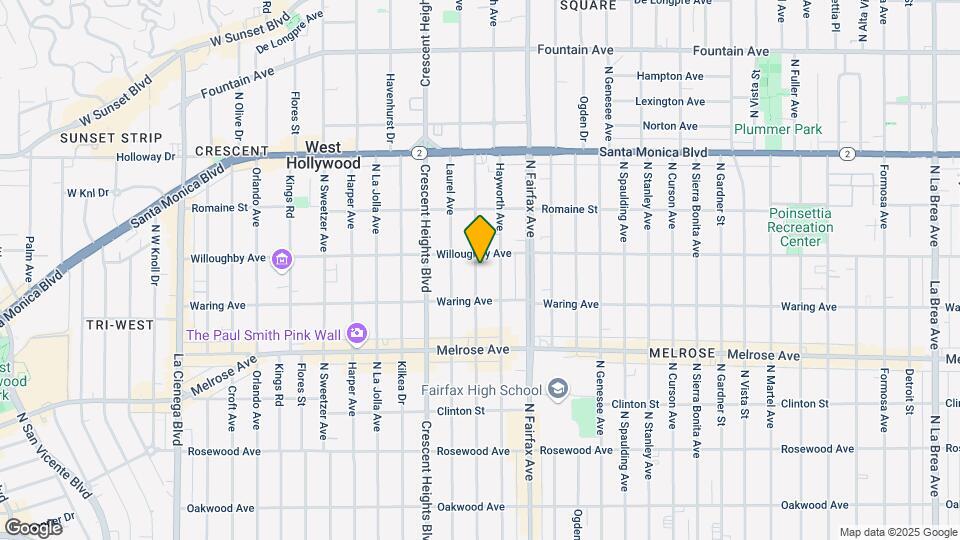 840 N Edinburgh Ave Map and Location Details