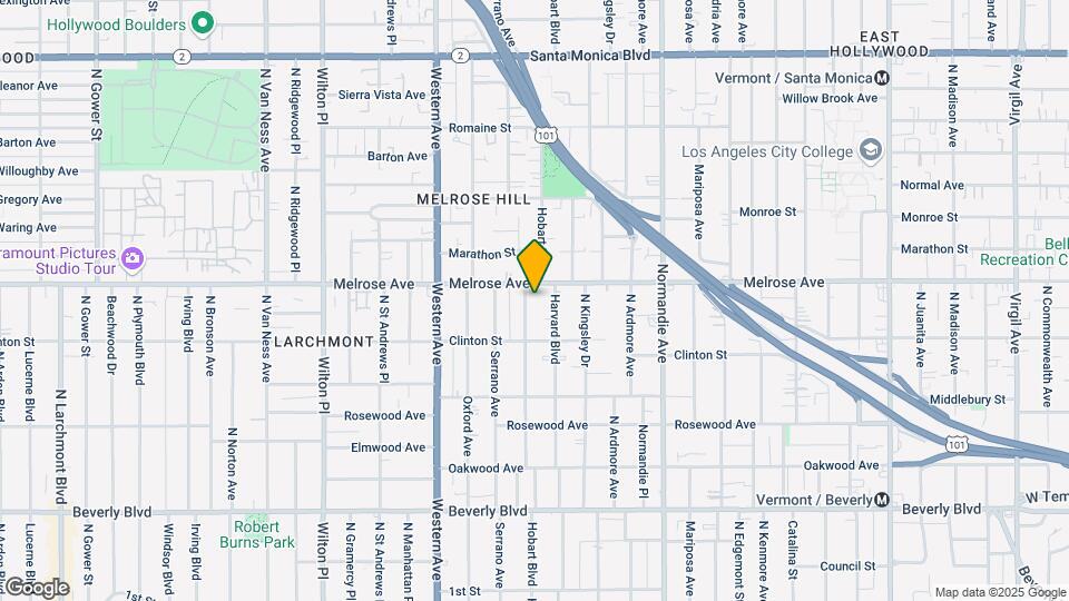 One Bedroom Townhome @ 644 N Hobart! Map and Location Details