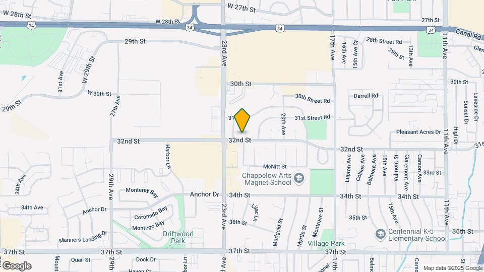 3143 21st Avenue Court Map and Location Details