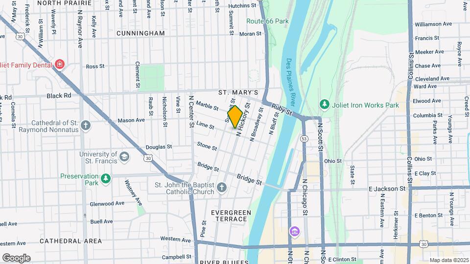 651 N Hickory St Mapa y Detalles de la Ubicación