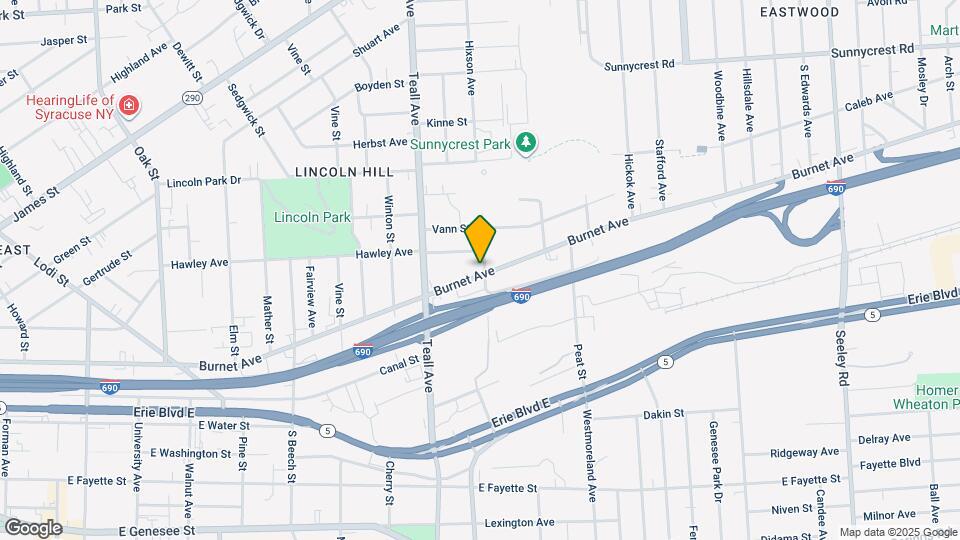 1375 Burnet Ave Map and Location Details