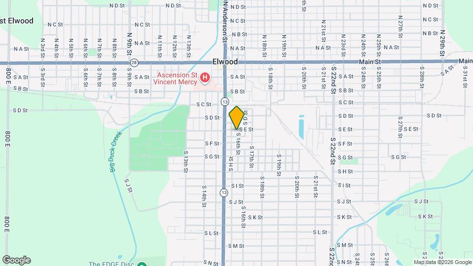 600 S 16th St Map and Location Details
