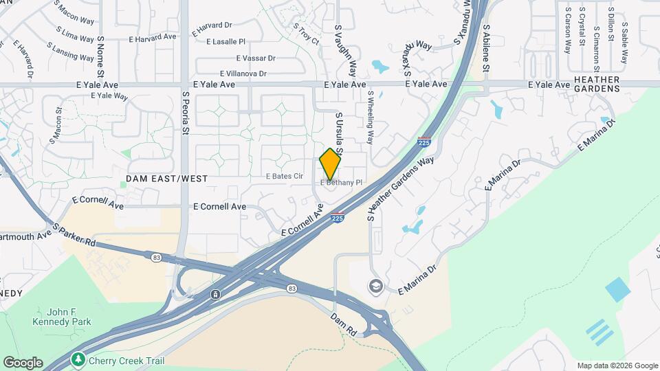 3012 S Ursula Cir Map and Location Details