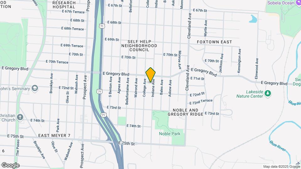 7122 Indiana Ave Map and Location Details