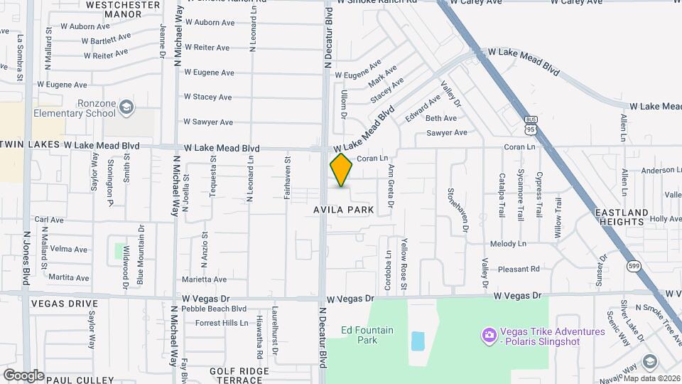 1856 N Decatur Blvd Mapa y Detalles de la Ubicación