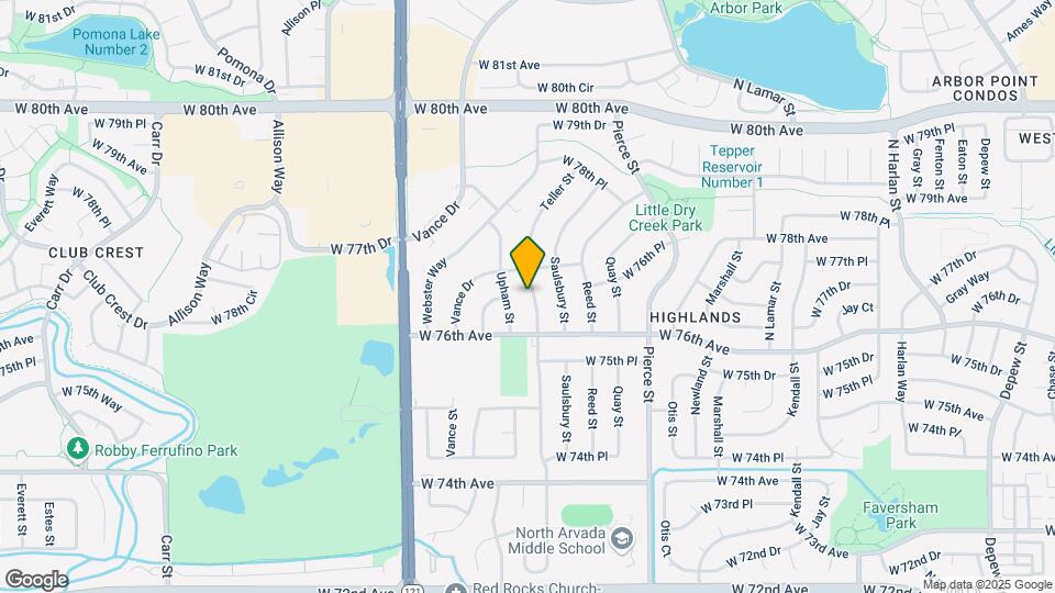 7641 Teller St Mapa y Detalles de la Ubicación