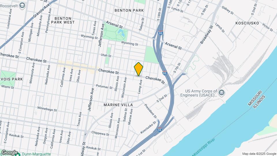 1906 Cherokee St Map and Location Details