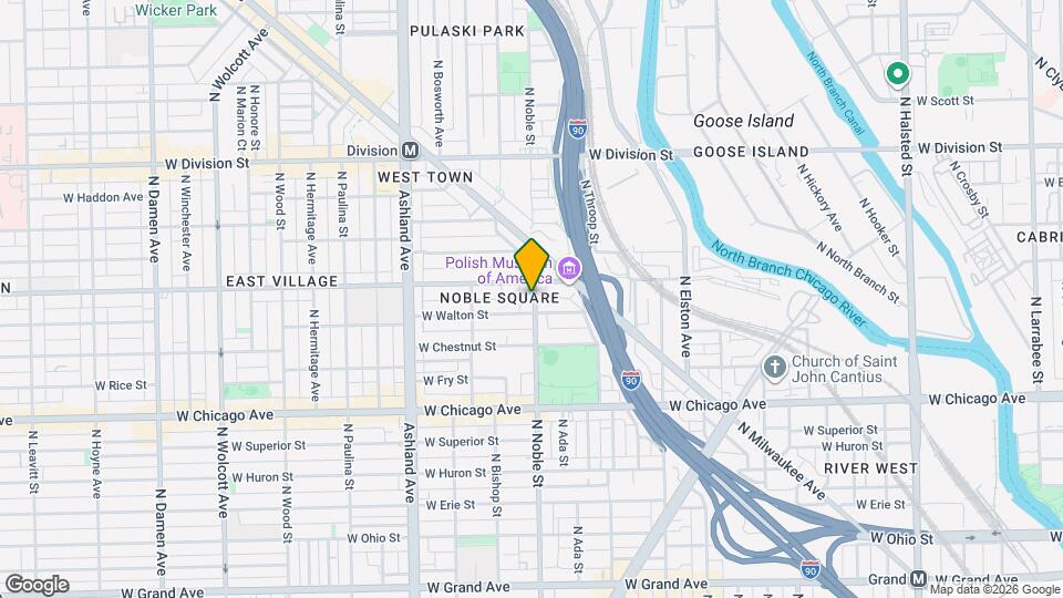 947 N Noble St Map and Location Details