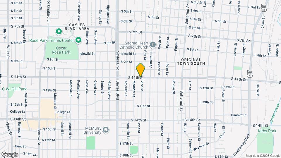 1801 S 11th St Map and Location Details