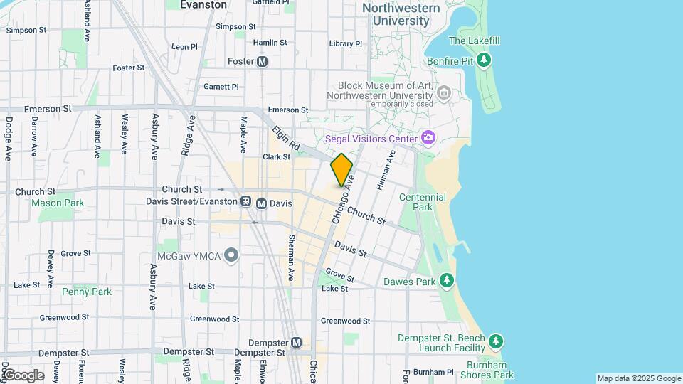 Asher House Evanston Map and Location Details