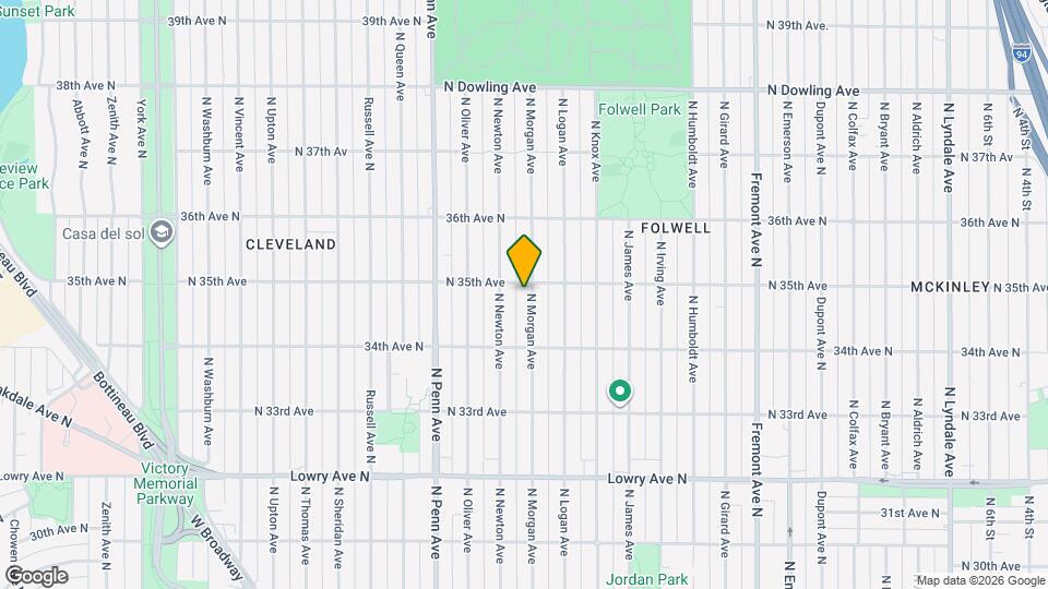 3451 N Morgan Ave Map and Location Details