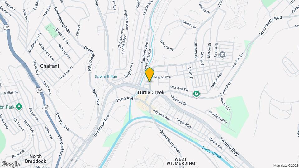 221 Grant St Map and Location Details