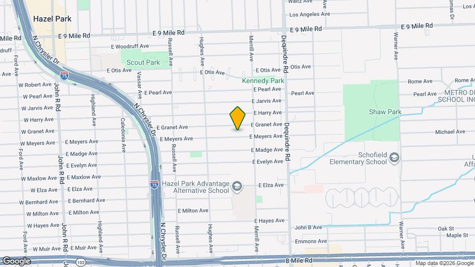 1561 E Meyers Ave Mapa y Detalles de la Ubicación