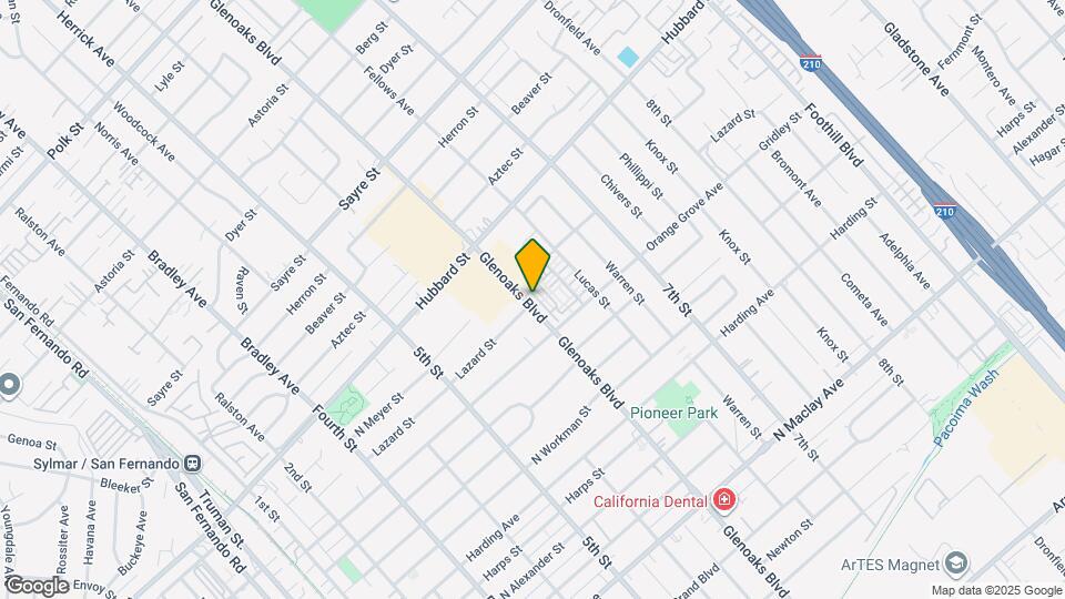 1945 Glenoaks Blvd Map and Location Details