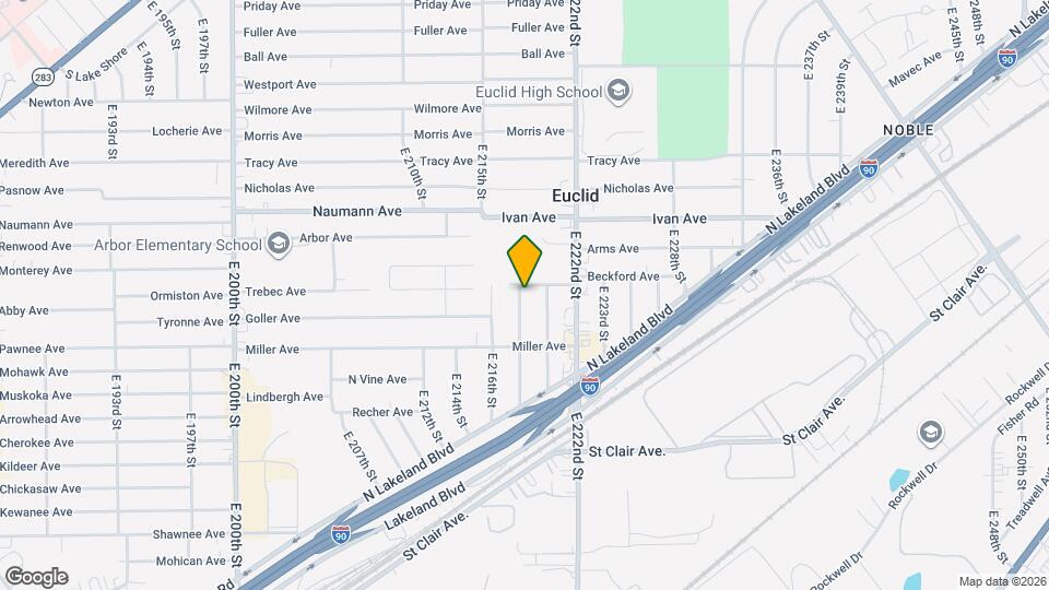 837 E 218th St Mapa y Detalles de la Ubicación