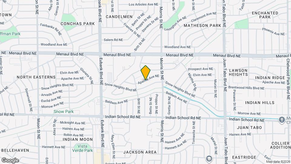 10508 Apache Ave NE Map and Location Details