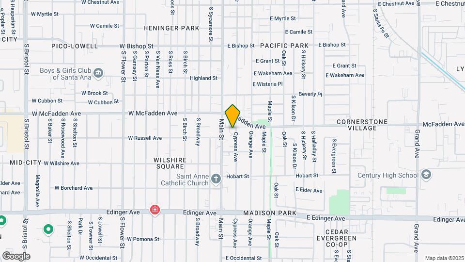 1202-1212 Cypress Ave Map and Location Details