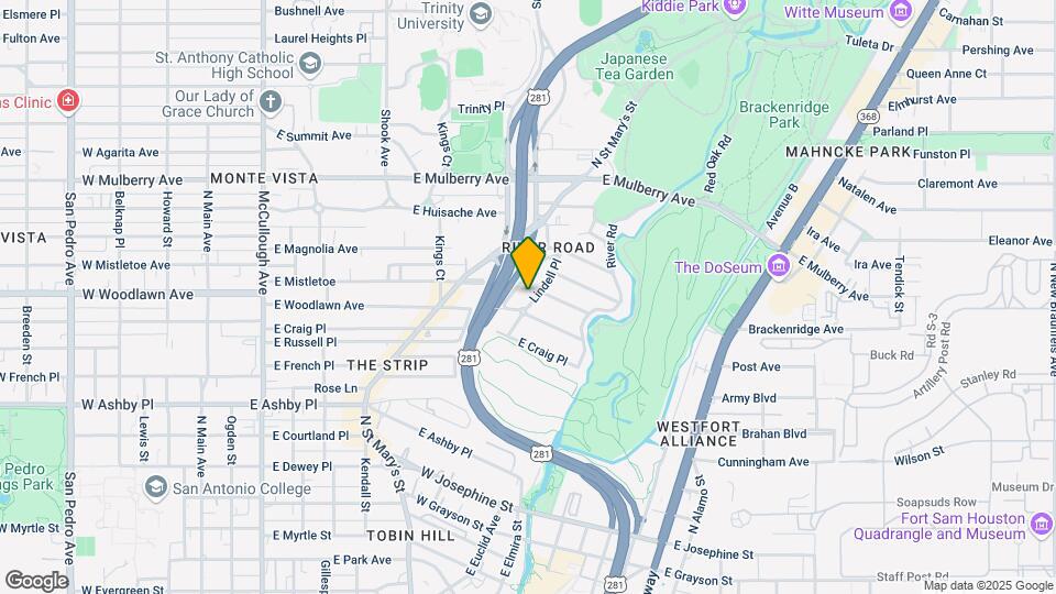203 Lindell Pl Map and Location Details