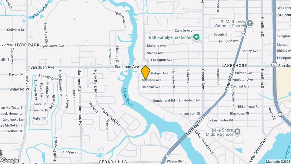 5352 Appleton Ave Map and Location Details