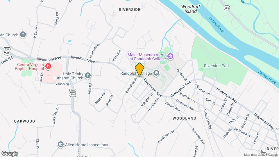 2809 Rivermont Ave Mapa y Detalles de la Ubicación