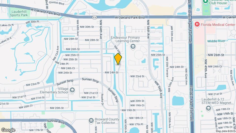 6000 NW 24th Ct Map and Location Details