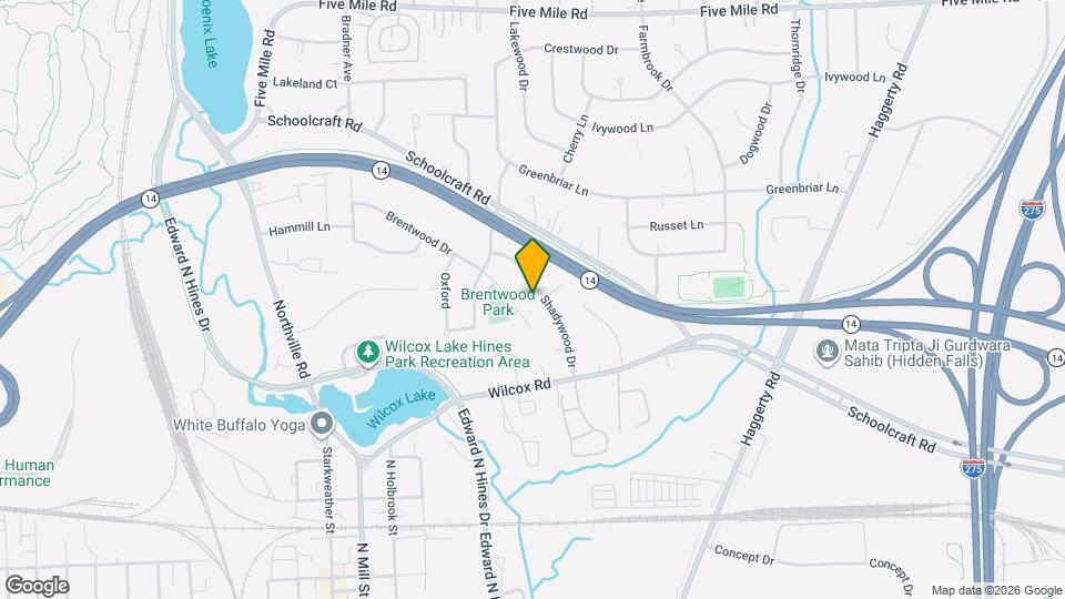 14505 Shadywood Dr Map and Location Details