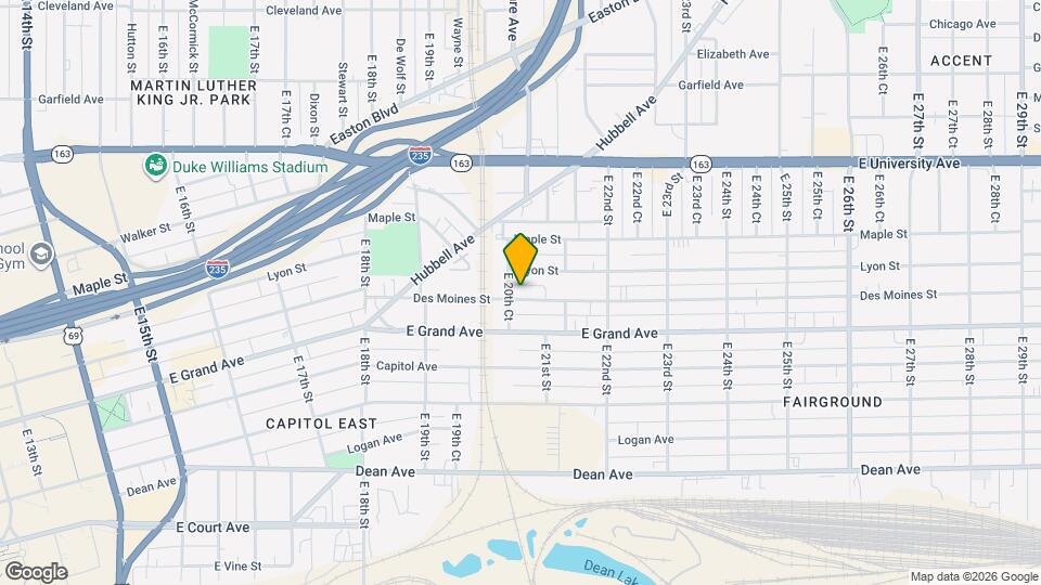 2026 Des Moines St Map and Location Details