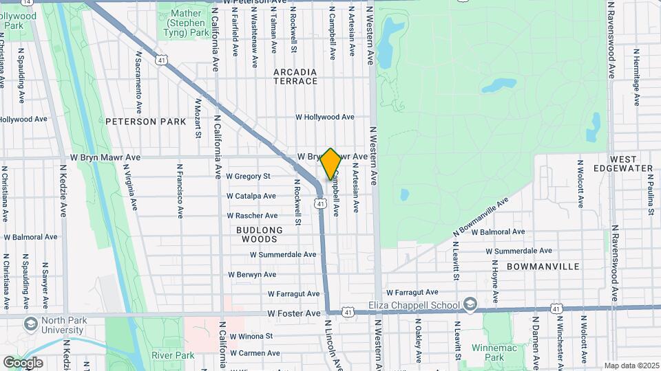 5514 N Campbell Ave Map and Location Details
