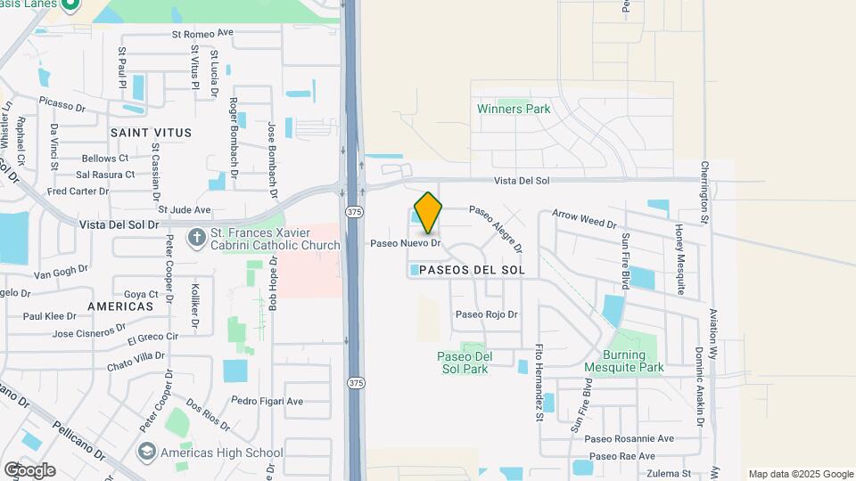 12391 Paseo Nuevo Dr Map and Location Details
