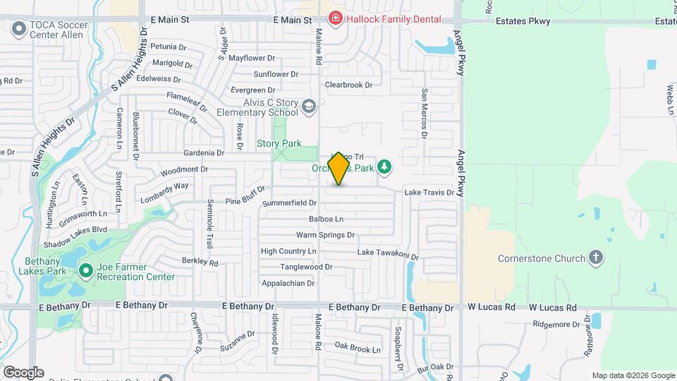 1610 Lake Travis Dr Map and Location Details