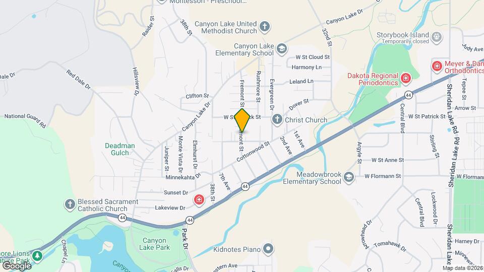 1936 Fremont St Map and Location Details