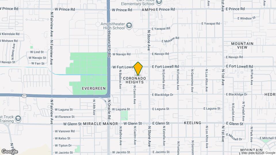 110 W Delano St Map and Location Details