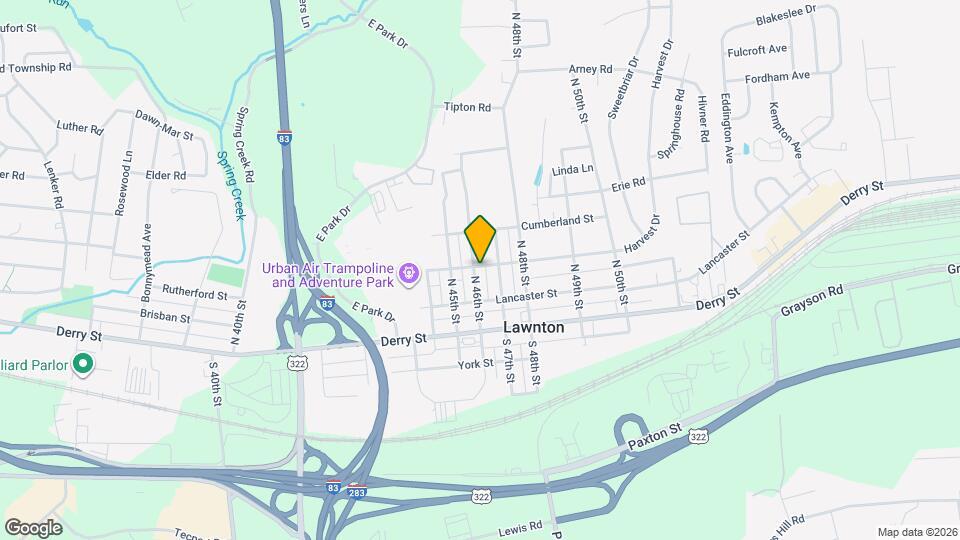 121 N 46th St Map and Location Details